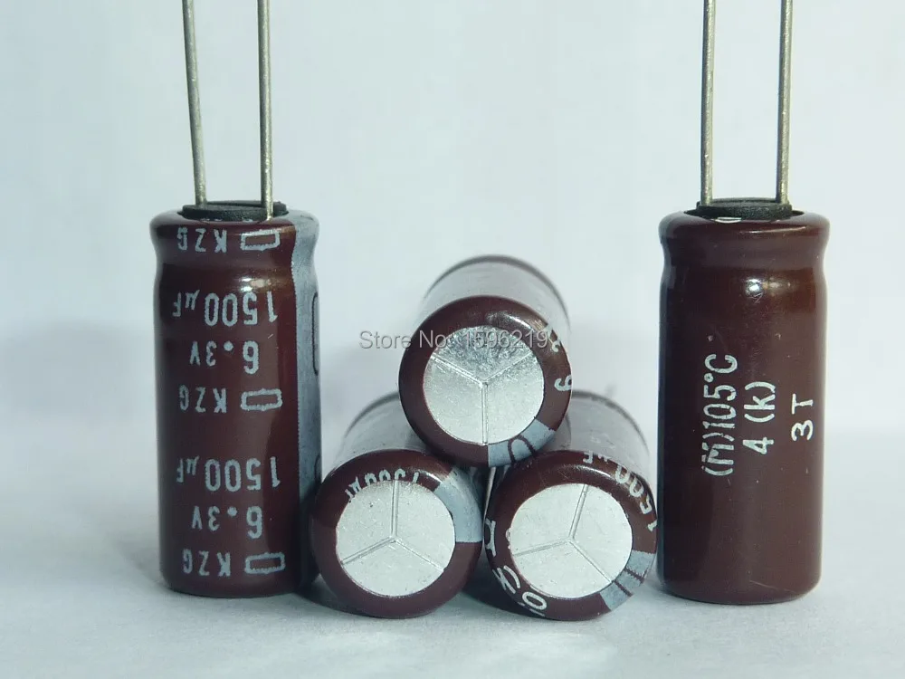 50 шт. 1500 мкФ 6 3 В Nippon Chemi Con NCC KZG серии 8x18 мм супер низким ESR 6.3V1500uF Алюминий