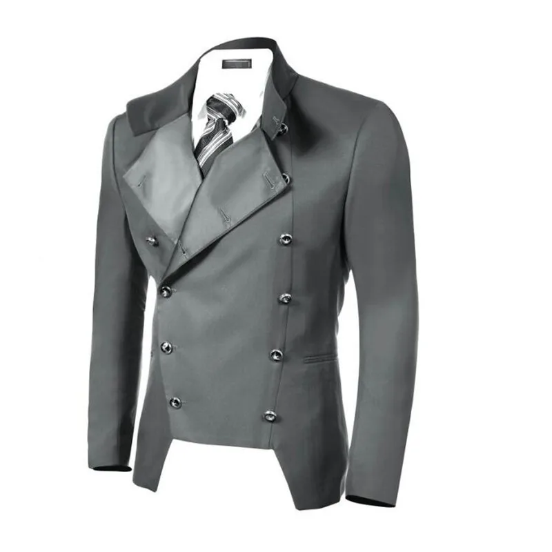 Пиджак Красивая двубортный рубашка с отворотами пользовательский размер и цвет