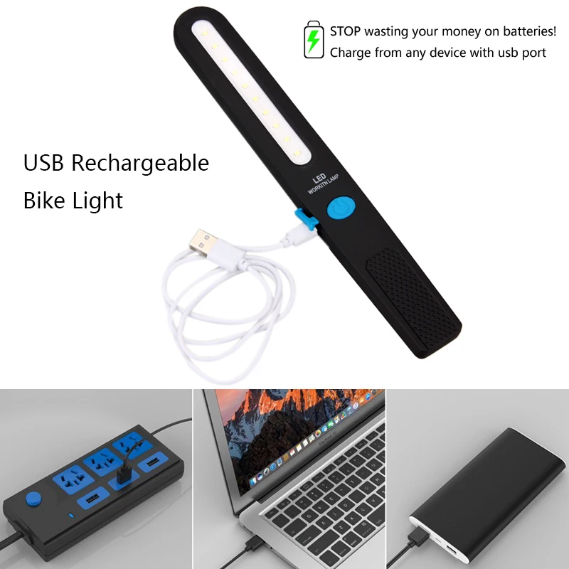 Портативный фонарь USB Перезаряжаемый 4 режима светодиодный рабочий свет