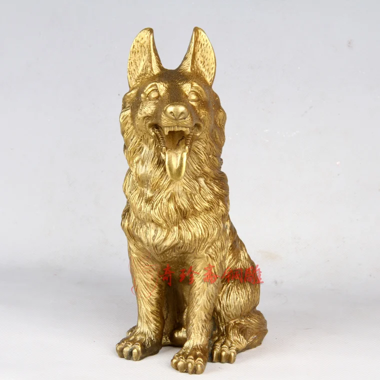 Чжай меди собака фэн-шуй украшения Зодиака медные Домашнего Интерьера удачное
