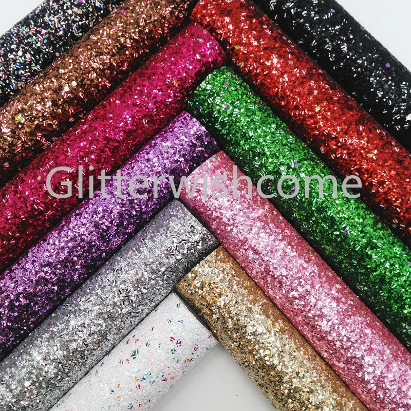 Glitterwishcome 21X29 см A4 размер винил для бантов Рождество толстый блеск кожа Fabirc искусственная кожа листы для бантов, GM383A