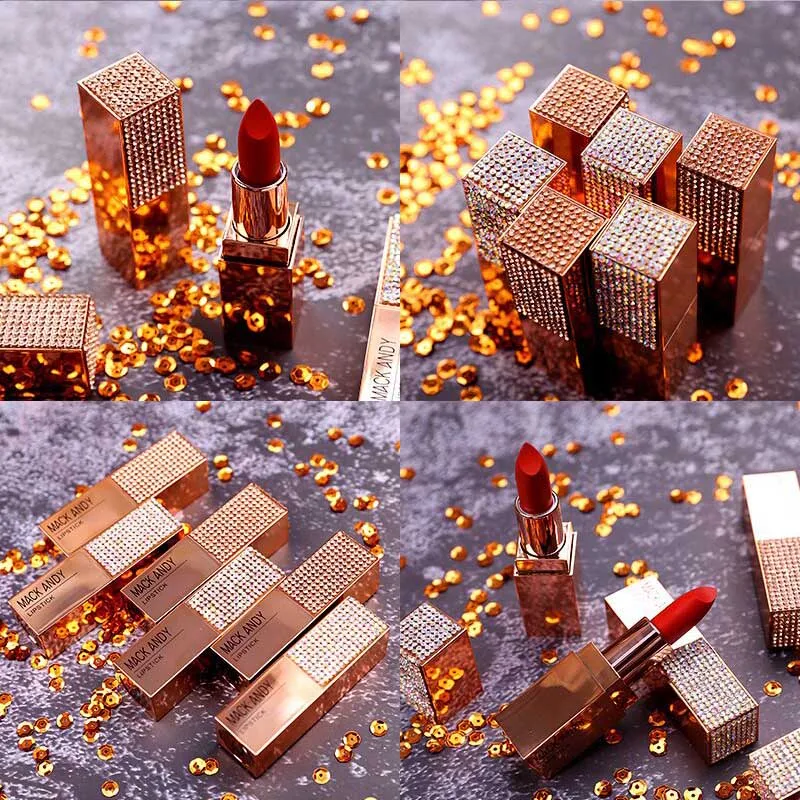 Косметика Dazzle драгоценный камень туманная поверхность бархатная помада для начинающих