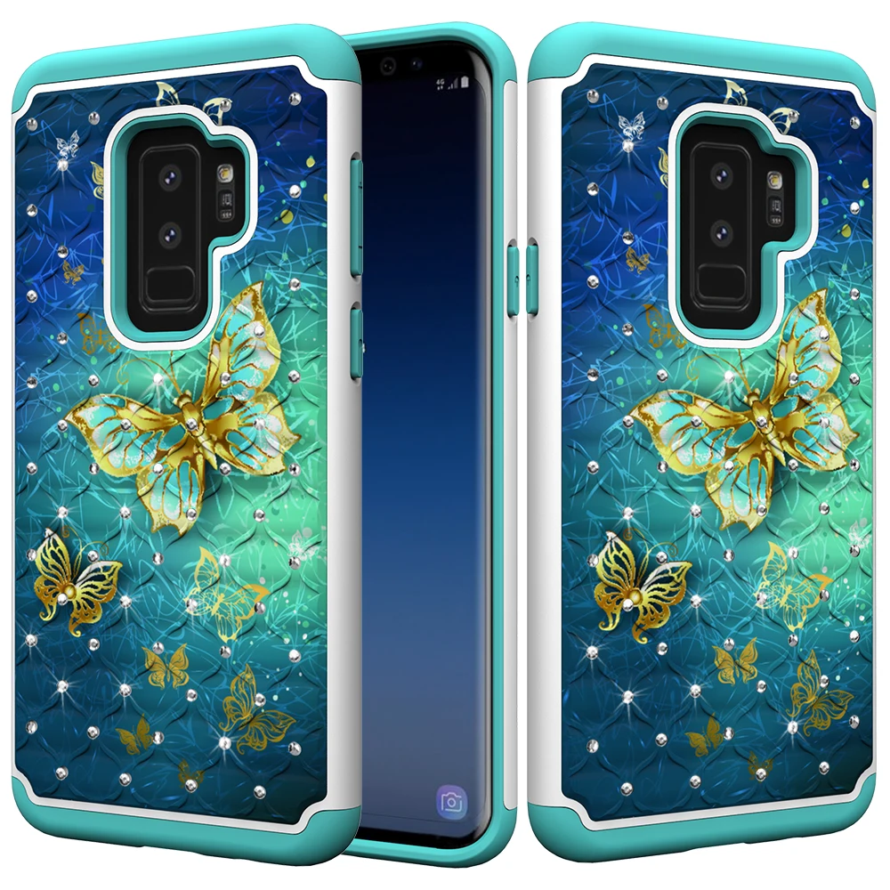 Чехол для Samsung Note 9 S10 + S9 S8 J3 J7 Prime 2017 2018 с блестящим рисунком защитный жесткий