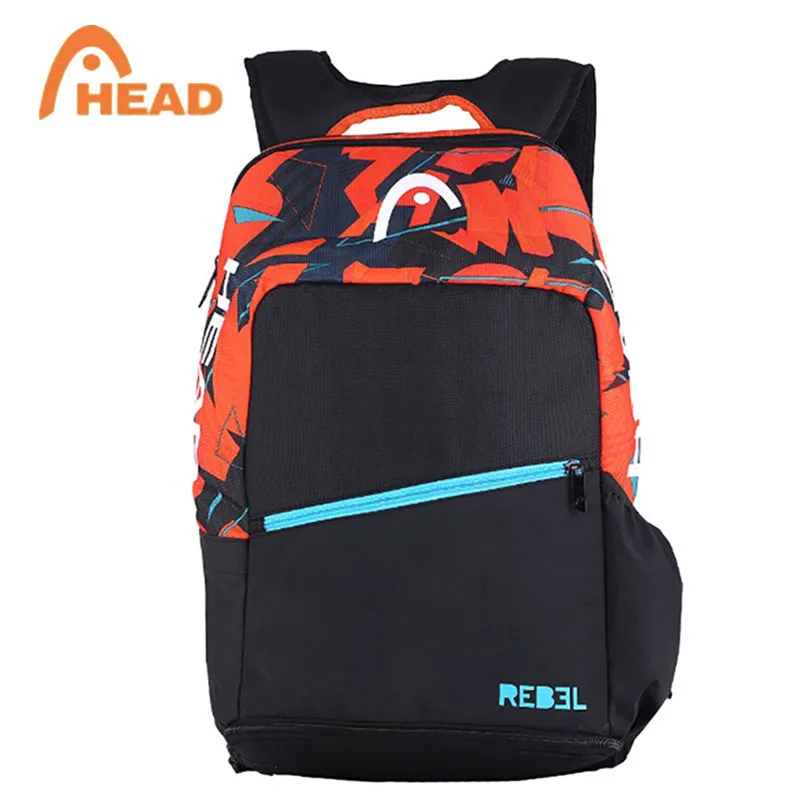 Red with black Ограниченная серия, сумка для ракетки для бадминтона с головой Мюррей для 1-2 ракеток, профессиональный мужской спортивный рюкзак с интегрированной сумкой для обуви - Цвет: Red with black