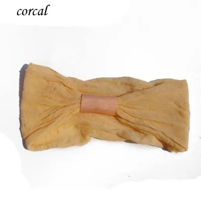 Coral 120 шт./лот 2,5 ''колготки головные повязки Детская повязка на голову аксессуар для волос; - Цвет: Coral