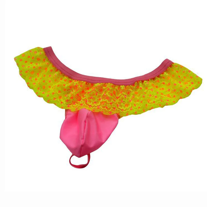 Мужское сексуальное нижнее белье 2019 трусики цветные кружевные прозрачные трусы