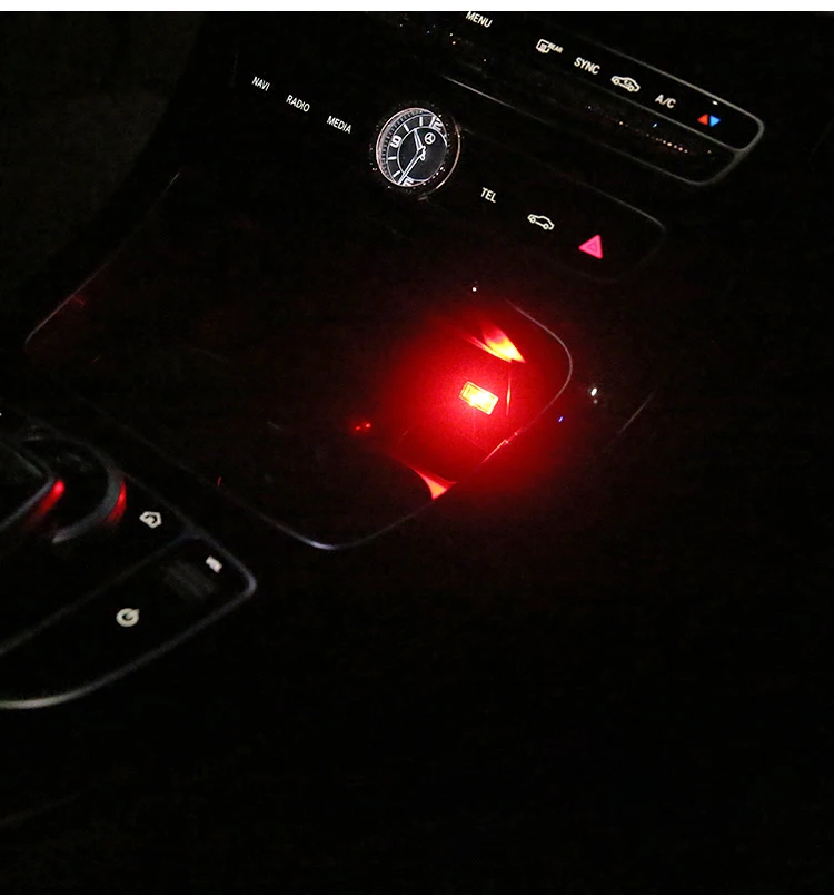 Светодиодная атмосферная лампа для автомобиля декоративный USB светильник