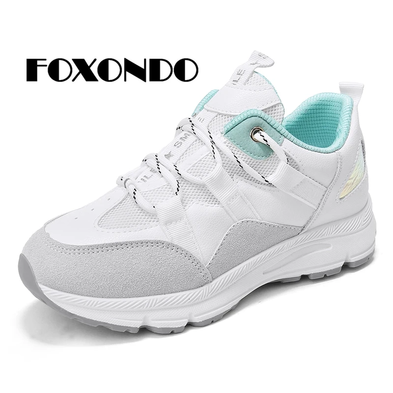 FOXONDO/женские кроссовки на платформе спортивная обувь дышащая женская sapatos zapatillas hombre повседневная chaussure
