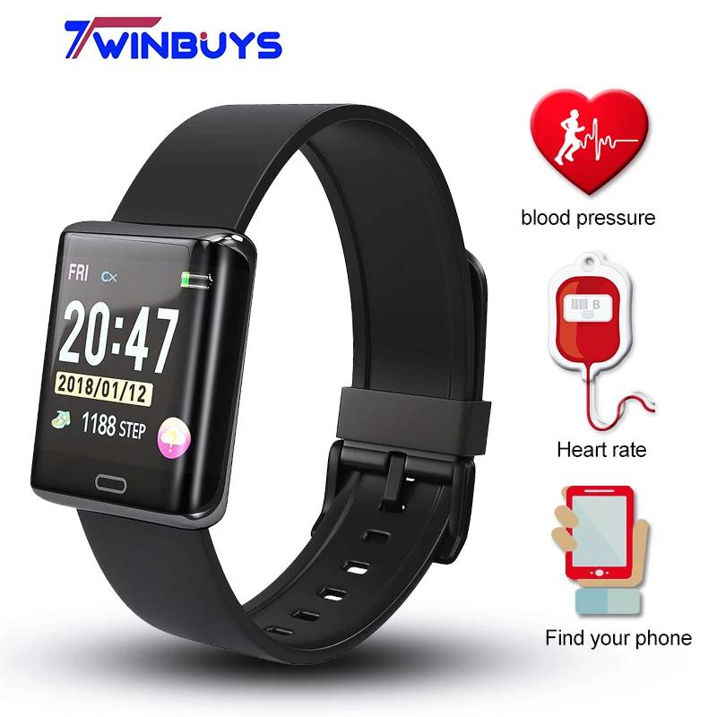 Twinbuys T11 Bluetooth Смарт часы 1 3 &quotIP67 Водонепроницаемый спортивный браслет устройство