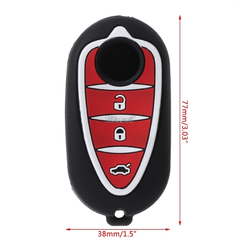 

Car styling 3 Buttons Silicone Car Case For Alfa Myth 159 GTO Myth Giulietta Romeo 4C GTA Accessories DropShip Dropshipping