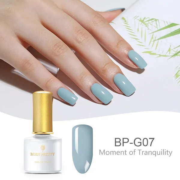 BP-G07 BORN PRETTY серая серия чистый цвет ногтей 6 мл Гель-лак для ногтей замочить от УФ-лака - Цвет: BP-G07
