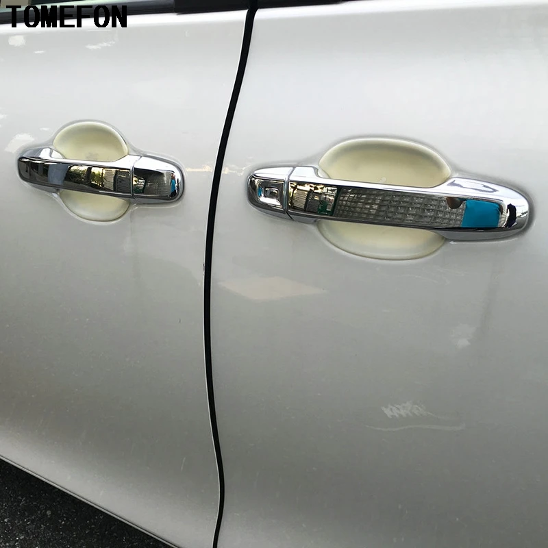 TOMEFON 12 шт. для Toyota Sienta 2015 2017 второе поколение NHP170 ABS хромированная крышка дверной
