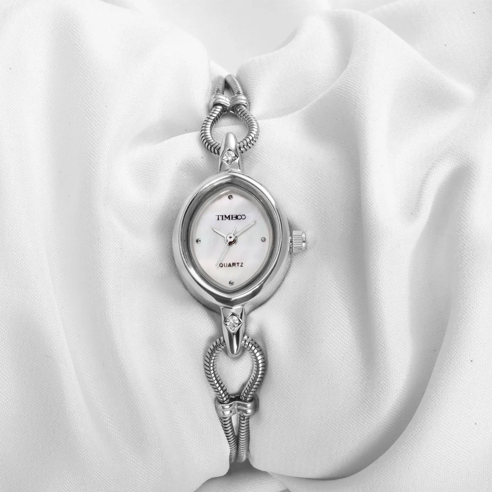 2016 новый TIME100 женские часы серебрёный браслет сплава циферблат перламутра