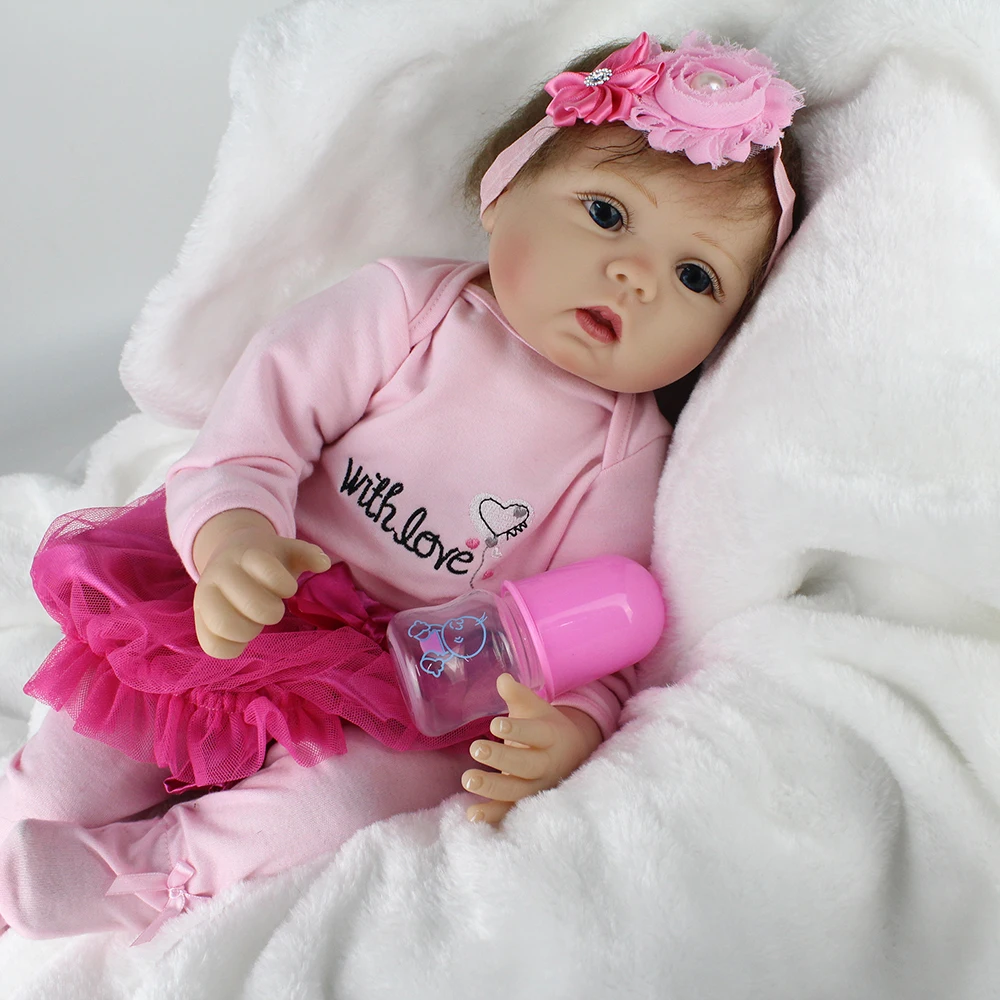 NPKDOLL 55 см силиконовая кукла реалистичный пупсик реалистичные Reborn Игрушки для маленьких девочек brinquedos bonecas Рождественский подарок игрушки