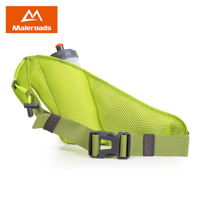 Забавная поясная сумка Runing с держателем для бутылки водой черный велосипедный