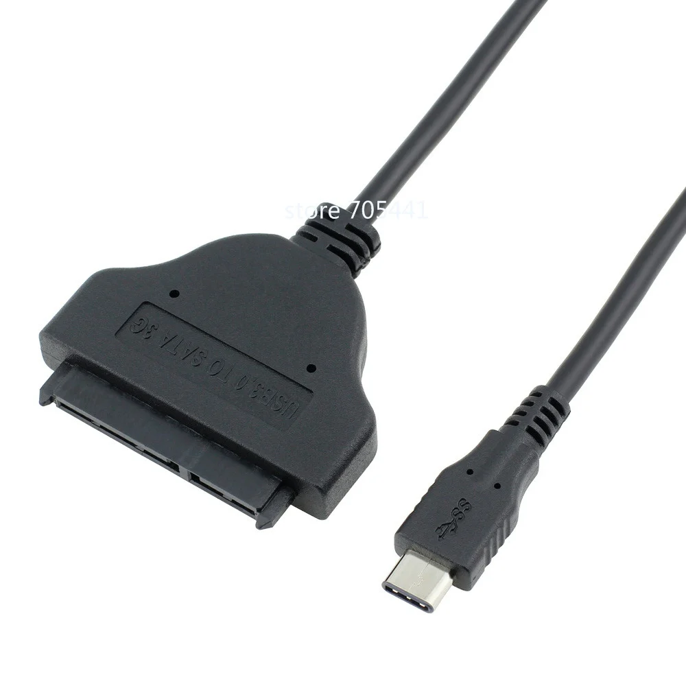 USB 3.1 Type C To SATA 22 pin Cable Type-C Adapter External HDD 2.5&quot Hard Drive Disk | Компьютеры и офис