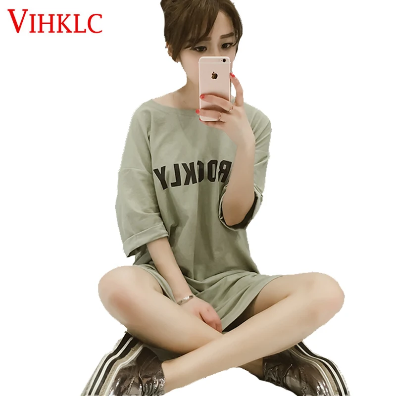 Vihklc Большие размеры летнее платье 2017 Платье из новой коллекции Печать
