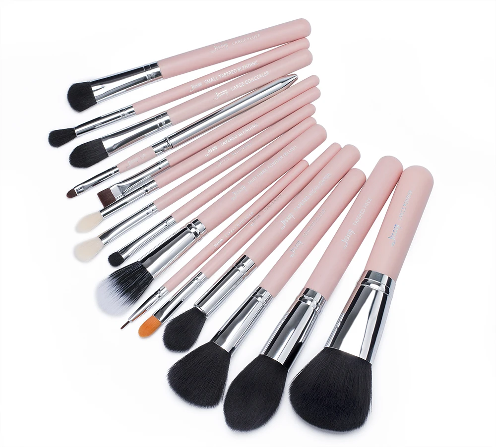 Jessup beauty 15 шт. кисти для макияжа Прямая поставка maquiagem Professional completa тени для век консилер подводка для глаз кисти для пудры T094