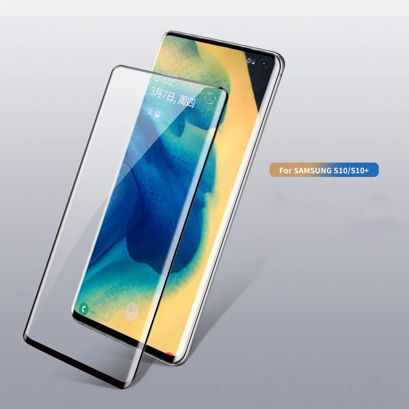 Для Samsung Galaxy S10 S10E Note 10 Plus Pro E Nano защита для жидкого экрана закаленное стекло жидкое