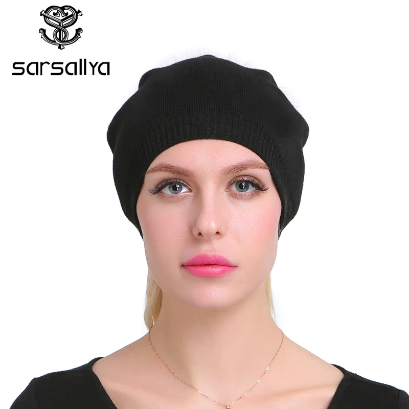 Осень зима шапочки hat мужская вязаный шерстяной повседневная cap с реальными лисий