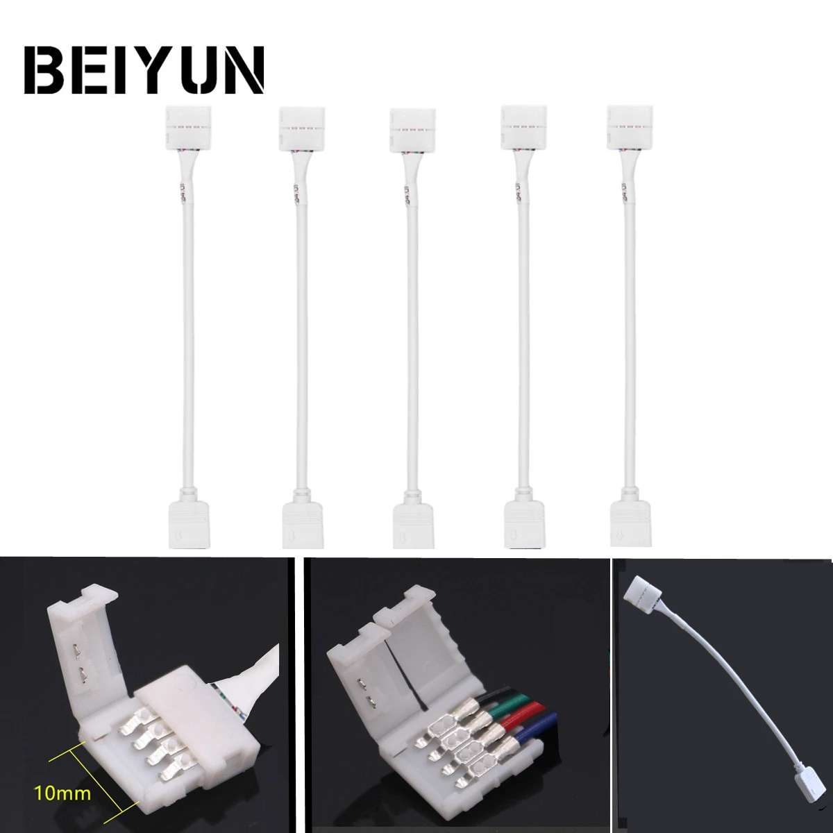 4pin RGB Светодиодная лента 5pin добавить теплую белую светодиодную ленту Разъем