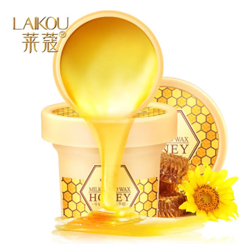

LAIKOU 120 г/шт. молочный мед парафиновый воск питательная увлажняющая отбеливающая маска для рук Отшелушивающий отшелушивающий крем для ухода ...