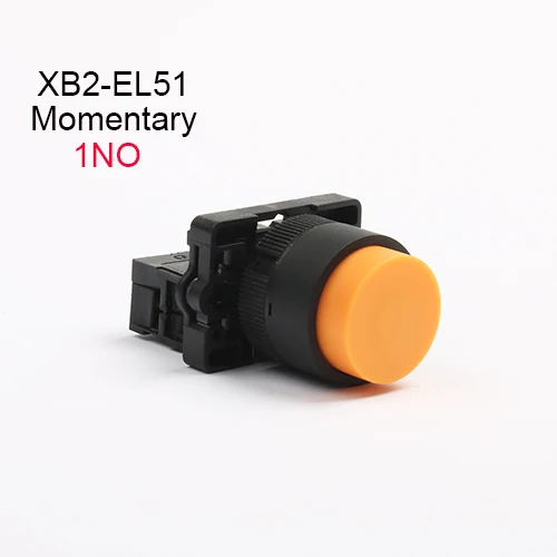 XB2-EL31 XB2-EL42 XB2-EL51 XB2-EL8325 XB2-EL8425 1NC/1NO/1NO1NC одиночный/двойной кнопочный переключатель мгновенного self-сброс - Цвет: XB2-EL51