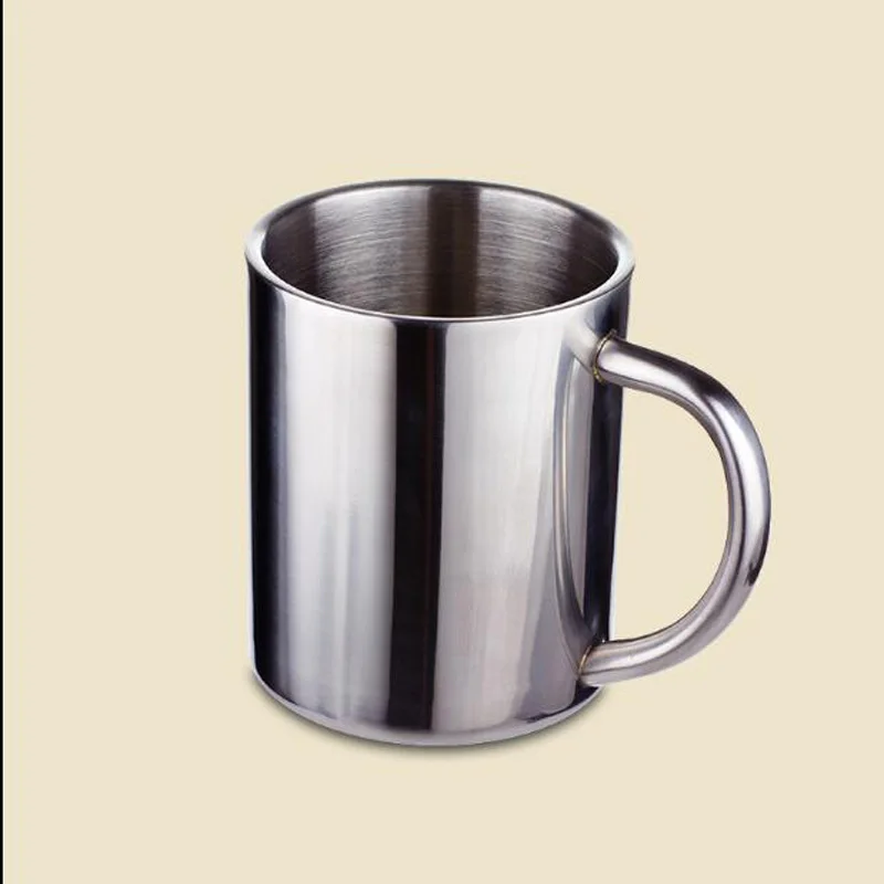 2 шт./компл. двухслойная кофейная кружка из нержавеющей стали термостойкая чашка