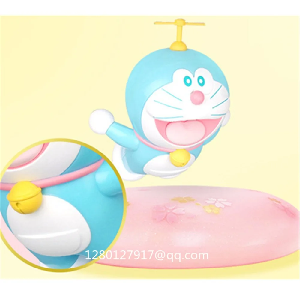 Статуя Doraemon Магнитная левитационная Летающая синяя фигурка вишневого цвета