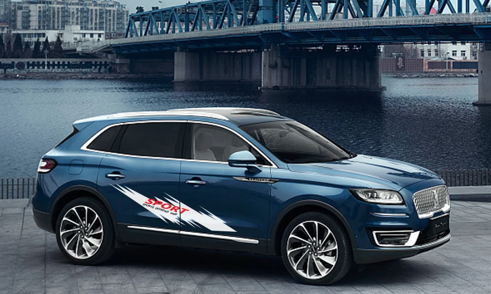 2 шт 210 см х 77 см автомобильные наклейки боковая юбка длинная полоса Авто DIY смешные наклейки для стайлинга автомобиля наклейки из виниловой пленки тюнинг автомобильные аксессуары
