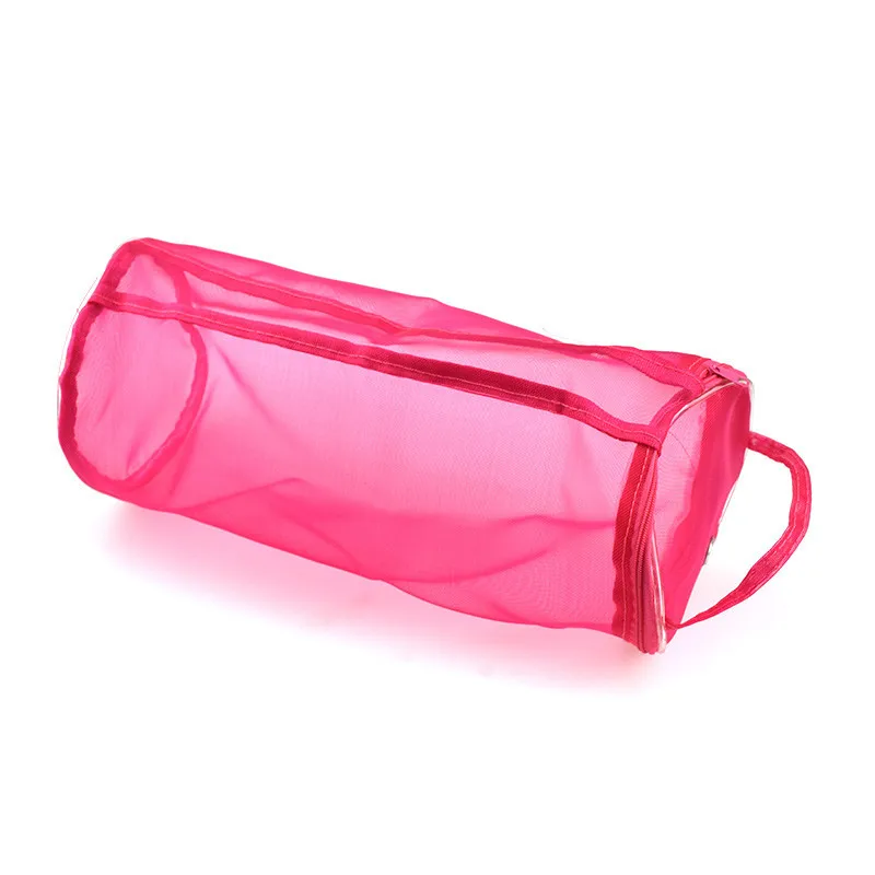 Big rose color Сетка Вязание иглы сумка для хранения полые нити вязаный крючком вязать сумка DIY Craft органайзер для ниток хранения Швейных аксессуары сумки рукоделие - Цвет: Big rose color