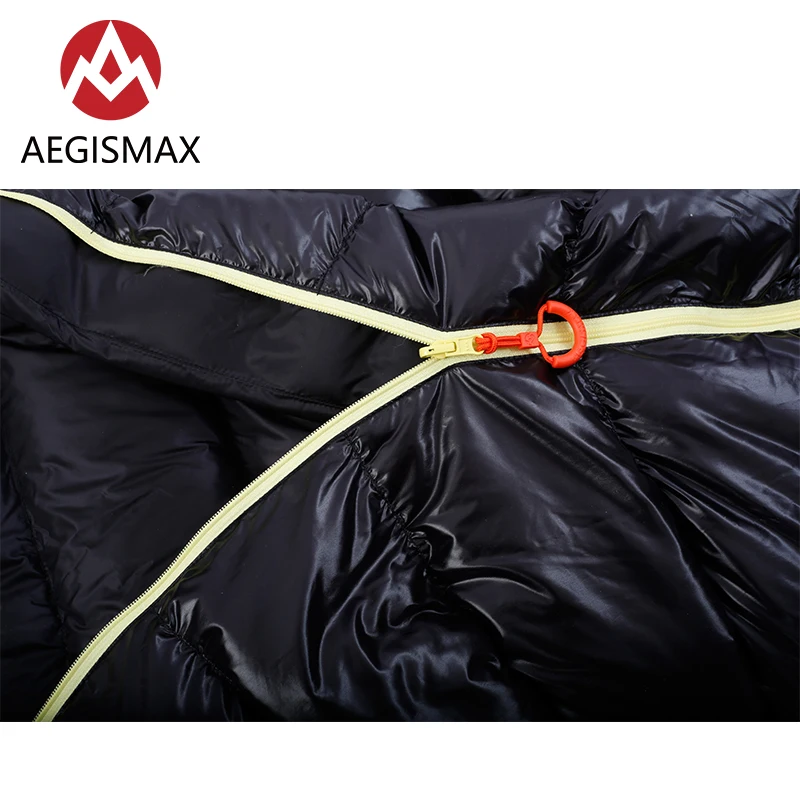 Уличный сверхлегкий спальный мешок AEGISMAX M2 с длинным наполнением 420 г белый