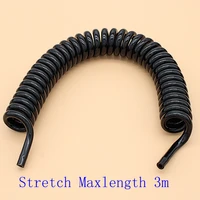nibp blood pressure cuff air hose without connectormedical grade tpu spiral pipemonitor black extension tube7 54 0mmmaxl 3m
