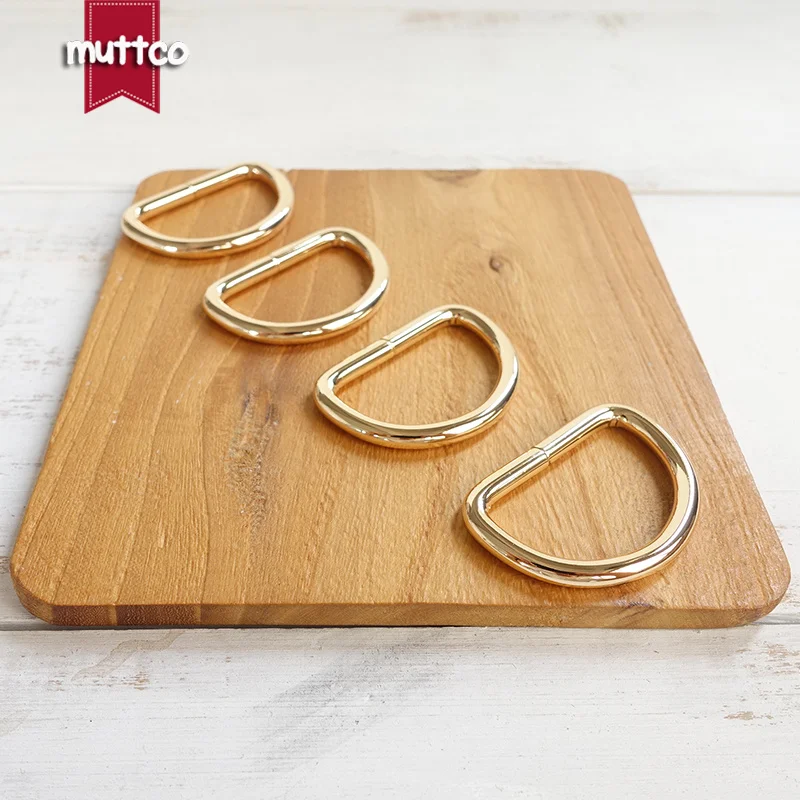Dee Rings 3.0cm webbing for DIY Dog Collar Unwelded Golden D-Rings Straps Sewing Accessories D Shaped metal buckle DK-030G | Дом и сад