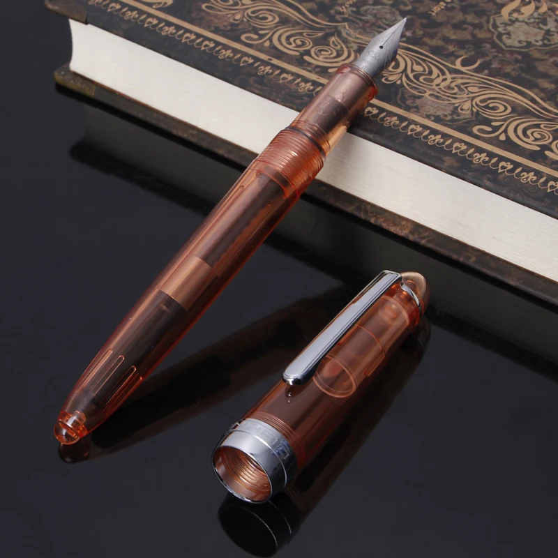 

JINHAO 992 Transparent Fountain Pen 0.5mm Stationery Supplies Writing Tools Gift
