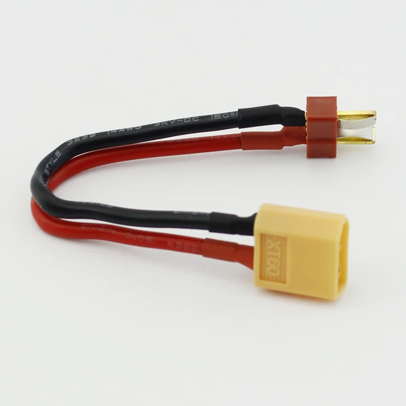 XT60 штекер T 14AWG чисто медный многожильный провод Длина 100 мм для аэрофотосъемки