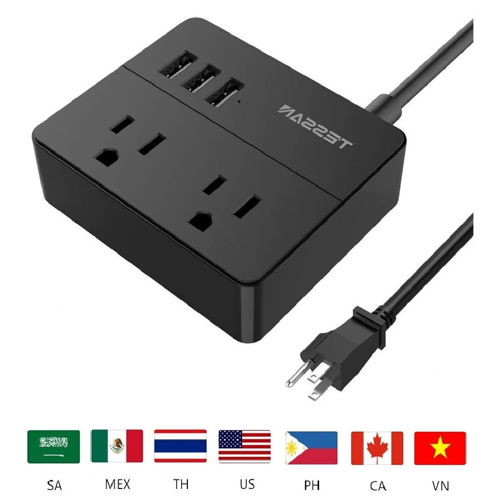 TESSAN WI FI Смарт Мощность полосы Стабилизатор напряжения мульти от источника