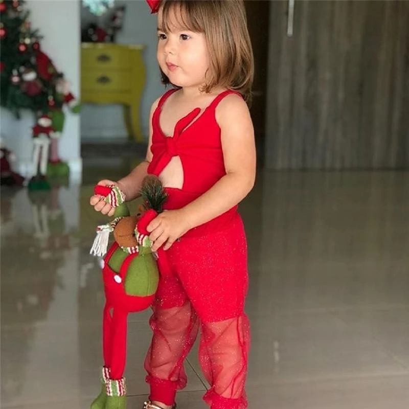 2 шт. жилет и длинные брюки для девочек без рукавов|Комплекты одежды девочек| |