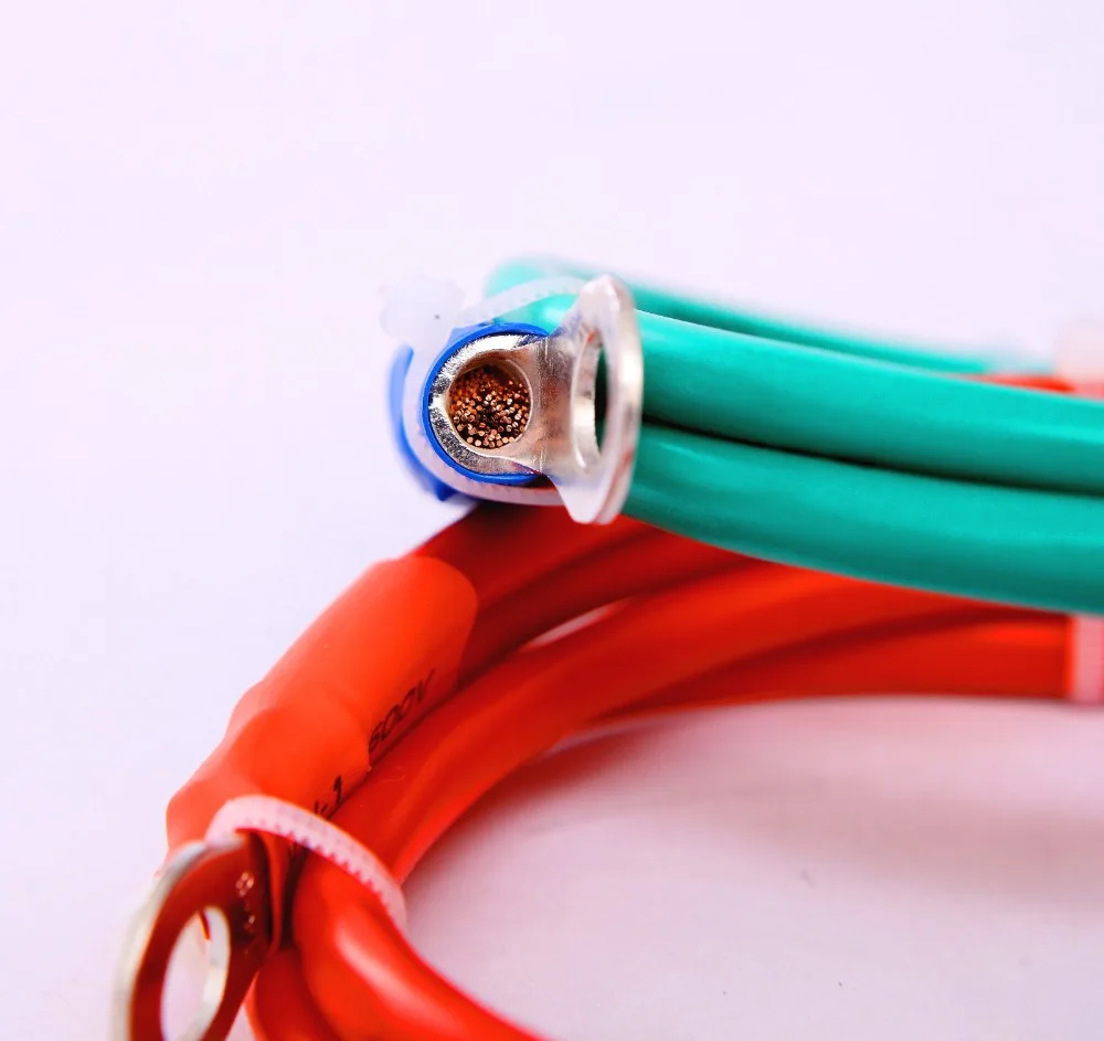 Сварочный кабель 6 AWG 1 8 футов батареи провод 200A настоящий медный инвертора|cable
