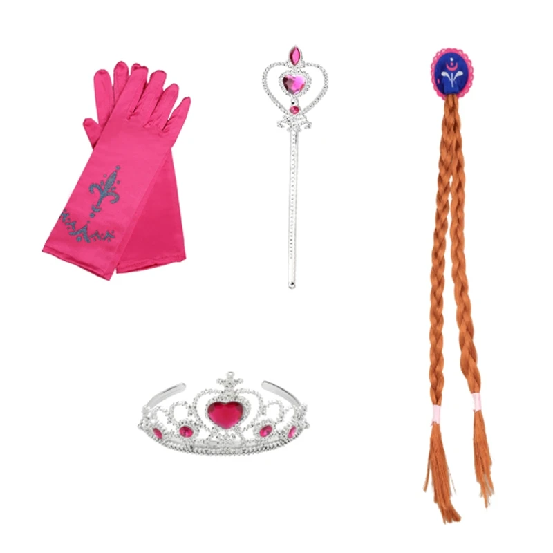 Костюм Анны для девочек на холодную погоду двухслойная накидка с мехом Детский