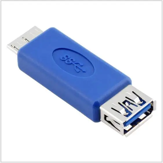 Синий стандартный Переходник USB 3 0 Micro B папа мама типа A адаптер MicroB/AF с функцией