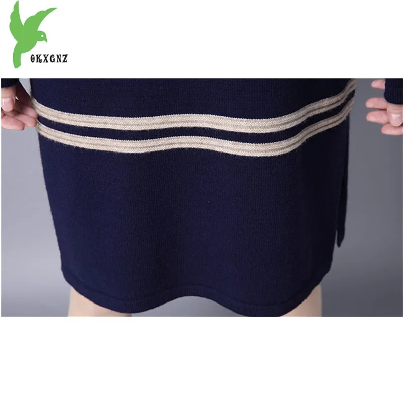 Новинка Осень-Зима Женский вязаный свитер модная Корейская версия Свободный