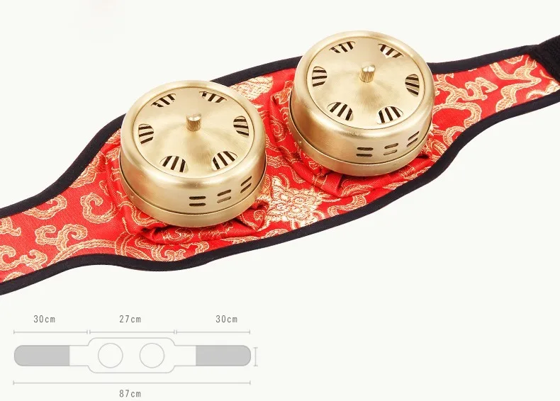 

Moxibustion Massager Copper Box Warming Smokeless Treatment Therapy For Body Leg Arm Abdomen Neck Massage Belt Device Care