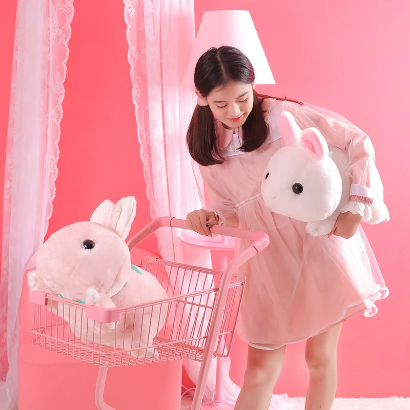 

Little Rabbit Plush Toy Girl Heart Little White Rabbit Boy Crouching Rabbit Doll Girls Day Gift