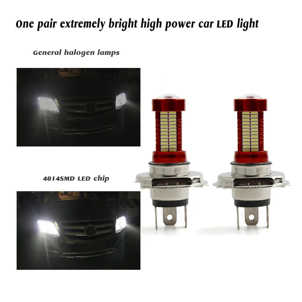 Car Headlight 2PCS H4 40W 10000LM LED Kit Beam Bulb 6500K White Light Suitable for most 12V cars.10000LM | Автомобили и мотоциклы