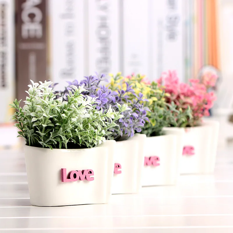 Деревенский любовь природный многоцветный бонсай крытый настольный