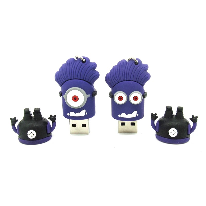 Руки мультфильм отравления угарным газом Миньоны Usb флэш накопитель фиолетовый