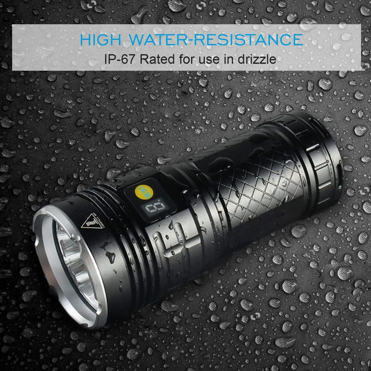 Led Flashlight 10000 Lumens 12xCREE XM-L T6 LED 4 Modes Super Bright Tactical Waterproof Handheld Light with Power | Освещение