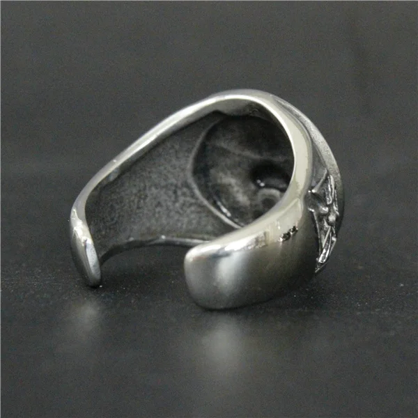 2017 крутое модное кольцо с крестом в виде льва из нержавеющей стали 316L для мужчин и