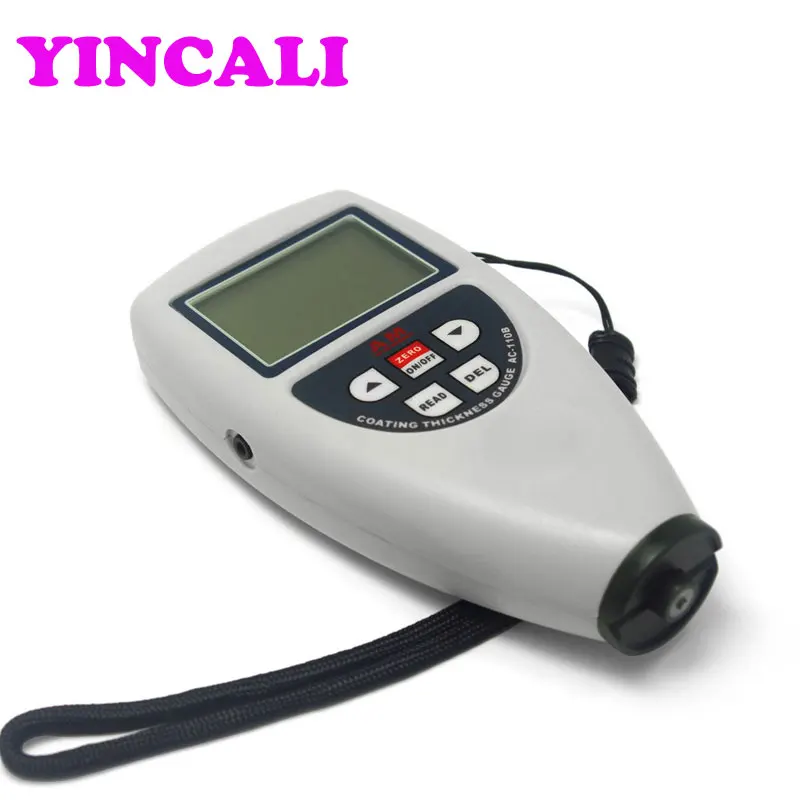 Digital Coating Thickness Gauge AC-110B Integral Type Professional Plastic Paint Meter Measures Range 0~1250um |